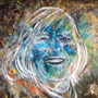 Liliana Mantione Lanaro<br/>The Stars Lady, 2016, acrilico e vernice su tela, 100 x 80 cm